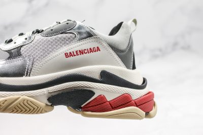 Triple S silver red