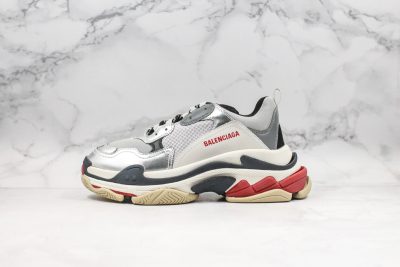 Triple S silver red