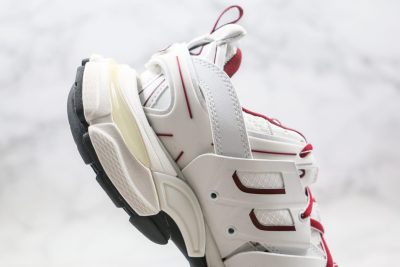 BALENCIAGA Track Sneakers white red