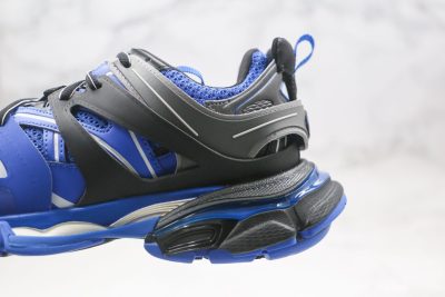 BALENCIAGA Track Mule Clear Sole Sneakers dark blue