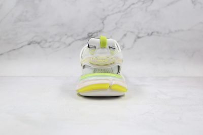 BALENCIAGA Track Mule Clear Sole Sneakers white green