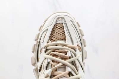 BALENCIAGA Track Mule Clear Sole Sneakers no light beige