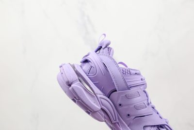 BALENCIAGA Track Mule Clear Sole Sneakers Purple