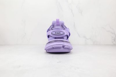 BALENCIAGA Track Mule Clear Sole Sneakers Purple