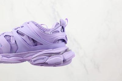 BALENCIAGA Track Mule Clear Sole Sneakers Purple