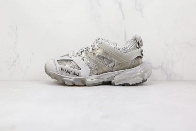 BALENCIAGA Track Mule Clear Sole Sneakers grey