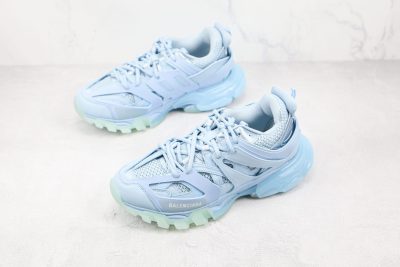 BALENCIAGA Track Mule Clear Sole Sneakers 3.0 blue
