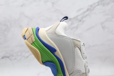 Balenciaga Triple S White blue green