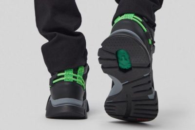 SQUALO TRAINERS BLACK GREEN