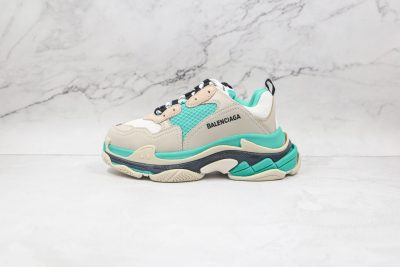 Balenciaga Triple S White green