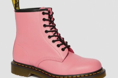 DR. MARTENS 1460 SMOOTH ANKLE BOOTS PINK
