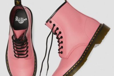 DR. MARTENS 1460 SMOOTH ANKLE BOOTS PINK