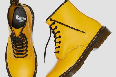 DR. MATENS 1460 SMOOTH ANKLE BOOTS YELLOW