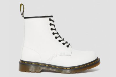 DR. MARTENS 1460 SMOOTH ANKLE BOOTS WHITE
