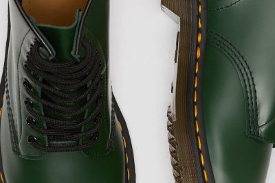 DR. MARTENS 1460 SMOOTH ANKLE BOOTS GREEN