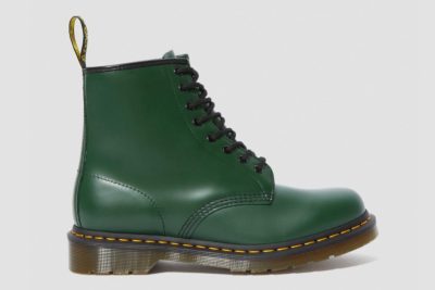 DR. MARTENS 1460 SMOOTH ANKLE BOOTS GREEN