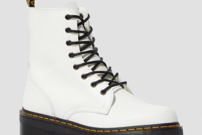 DR. MARTENS 1460 JADON SMOOTH PLATFORM WHITE