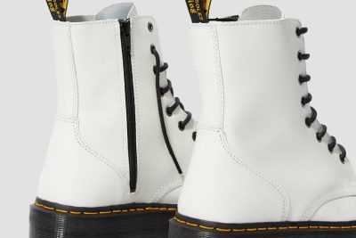 DR. MARTENS 1460 JADON SMOOTH PLATFORM WHITE