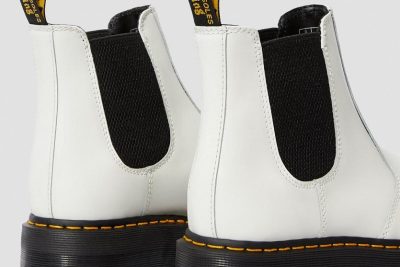 DR. MARTENS 2976 QUAD PLATFORM CHELSEA WHITE