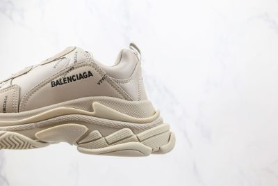 Balenciaga Triple S BEIGE BLACK LOGO