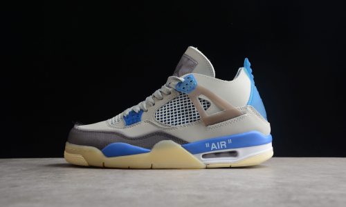 Off-White x Air Jordan 4 Retro ” Sail “