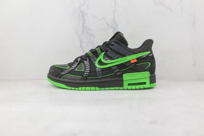 Nike Air Off-White x Rubber Dunk Green Black