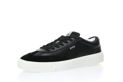 Dior B101 Leather Low Sneaker”Black/White”