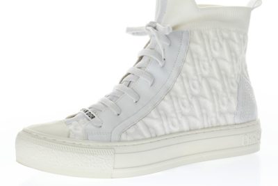 Dior Techincal Knit Oblique High-Top White