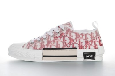 Dior Oblique B23 low red white