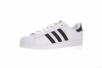 Adidas Superstar White Black Stripes