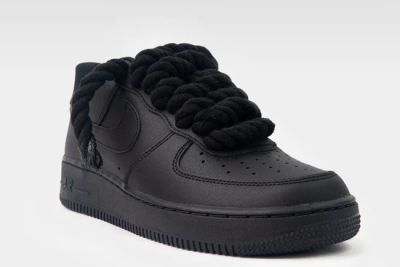 Nike Air Force Custom Black Rope Laces