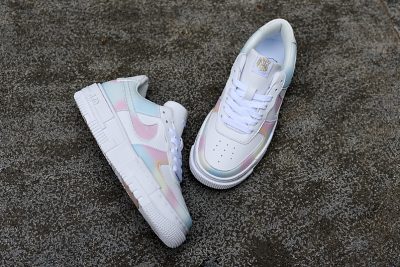 NIKE Air Force 1 Pixel Pink White