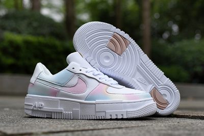 NIKE Air Force 1 Pixel Pink White