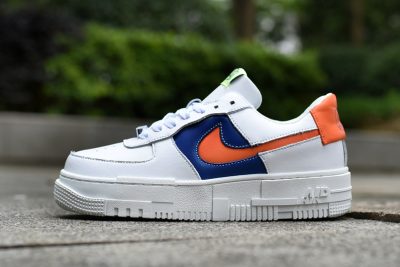 NIKE Air Force 1 Pixel White Orange Blue