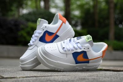 NIKE Air Force 1 Pixel White Orange Blue