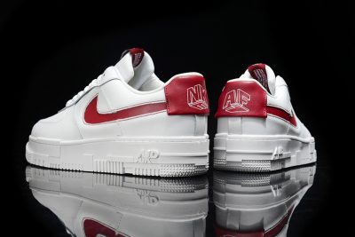 NIKE Air Force 1 Pixel White Red