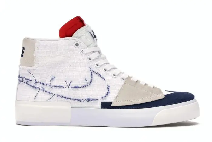 SB Blazer Mid Edge Hack White