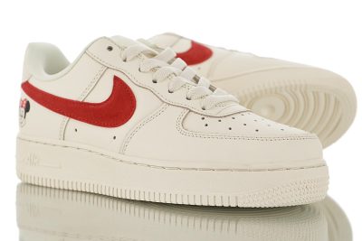 Nike Air Force 1 Beige University Red Minnie
