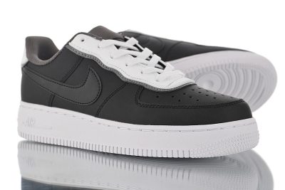 Nike Air Force 1 Leather black and white grey