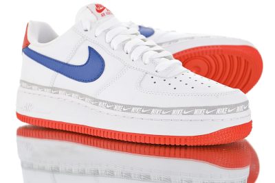 Nike Air Force 1′ 07″Overbranded White Royal Red”