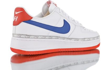Nike Air Force 1′ 07″Overbranded White Royal Red”
