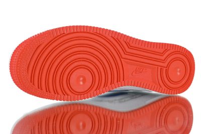 Nike Air Force 1′ 07″Overbranded White Royal Red”