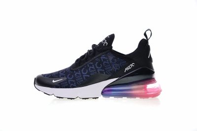  NIKE AIR MAX 270 Lace net Black Blue Purple Rainbow