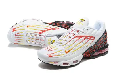 NIKE TN White Yellow Red