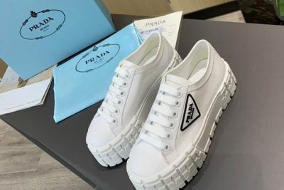 Prada Nylon gabardine sneakers White