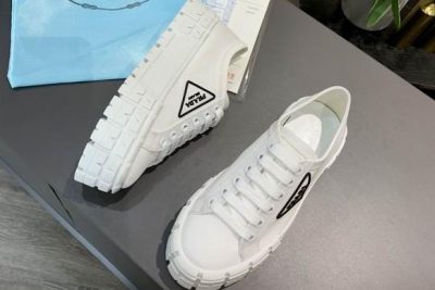 Prada Nylon gabardine sneakers White
