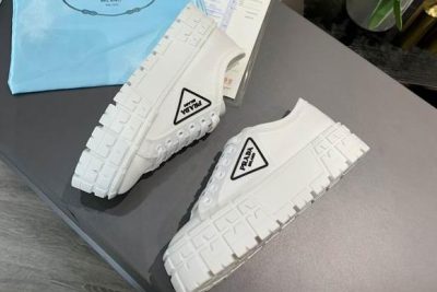 Prada Nylon gabardine sneakers White