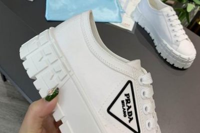 Prada Nylon gabardine sneakers White