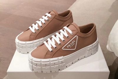 Prada Nylon gabardine sneakers Brown