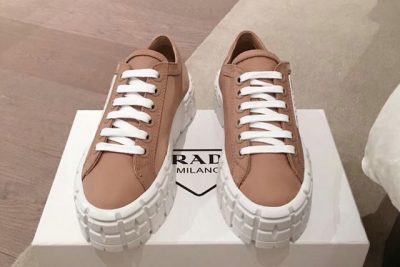 Prada Nylon gabardine sneakers Brown